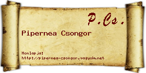 Pipernea Csongor névjegykártya